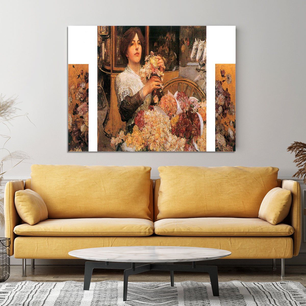 The Rose girls by Hassam Canvas Print or Poster