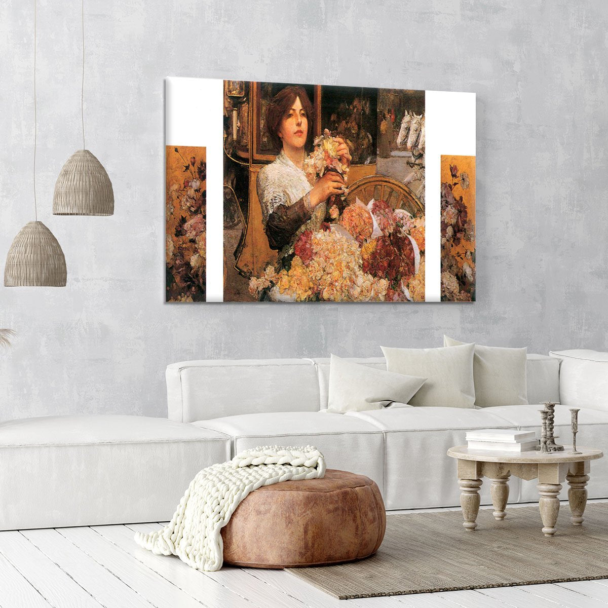 The Rose girls by Hassam Canvas Print or Poster