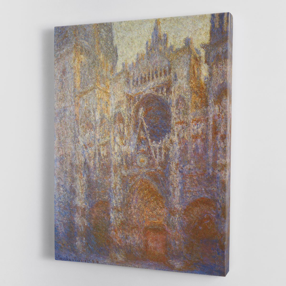 The Rouen Cathedral West facade by Monet Canvas Print or Poster