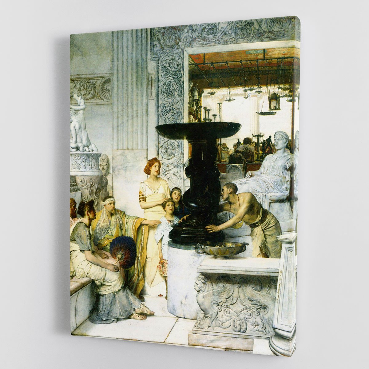 The Sculpture Gallery by Alma Tadema Canvas Print or Poster