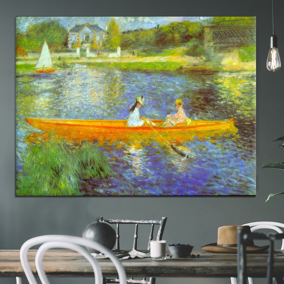 The Seine by Renoir Canvas Print or Poster