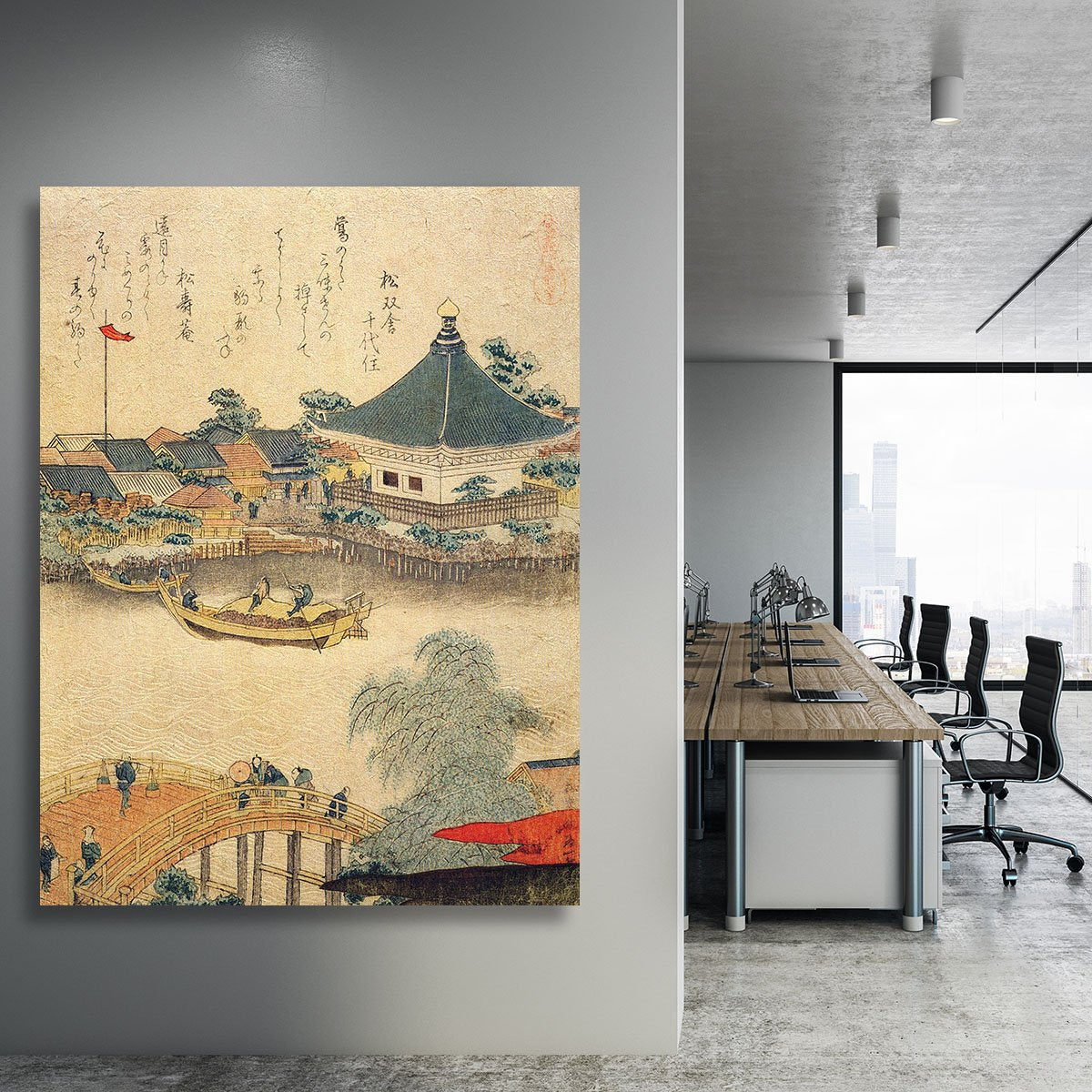 The Shrine Komagata Do in Komagata by Hokusai Canvas Print or Poster