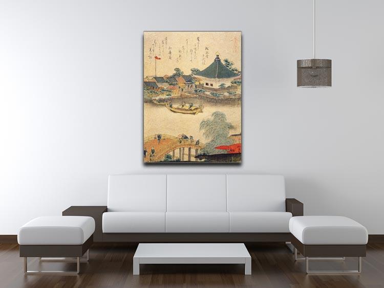 The Shrine Komagata Do in Komagata by Hokusai Canvas Print or Poster - Canvas Art Rocks - 4