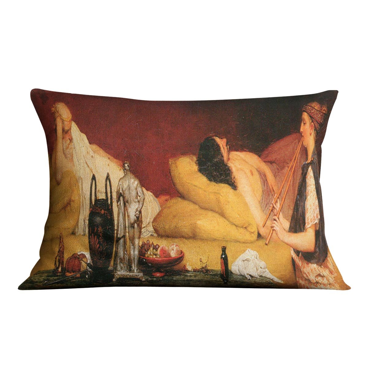 The Siesta by Alma Tadema Cushion - Canvas Art Rocks - 4