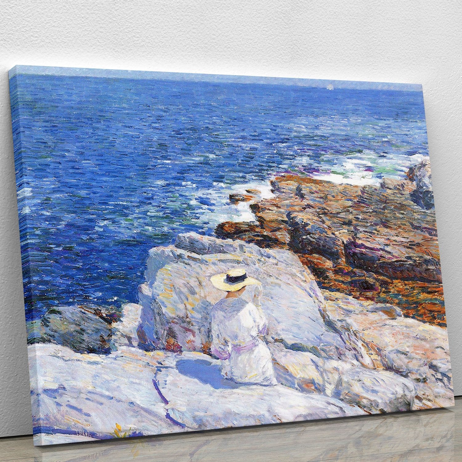 The Southern rock riffs Appledore by Hassam Canvas Print or Poster