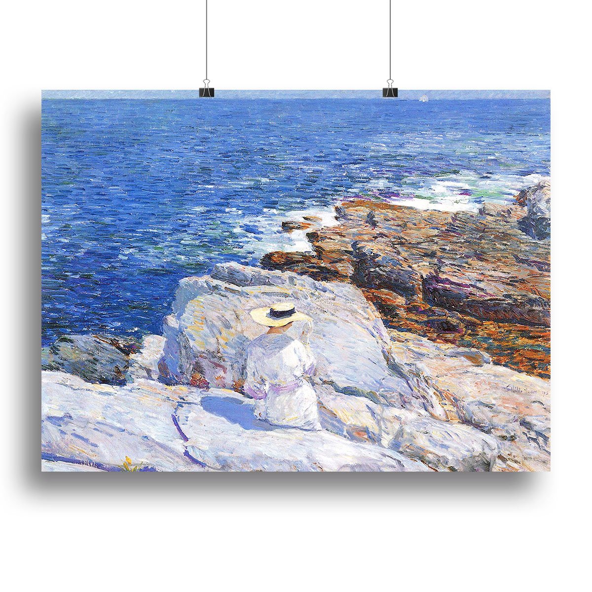 The Southern rock riffs Appledore by Hassam Canvas Print or Poster