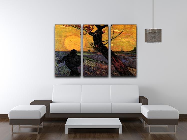 The Sower 2 by Van Gogh 3 Split Panel Canvas Print - Canvas Art Rocks - 4