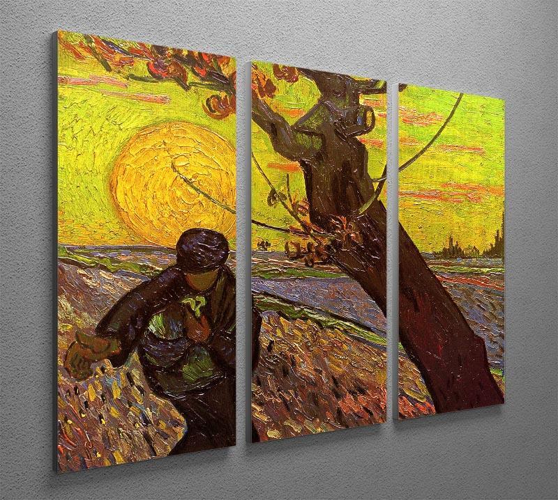 The Sower by Van Gogh 3 Split Panel Canvas Print - Canvas Art Rocks - 4