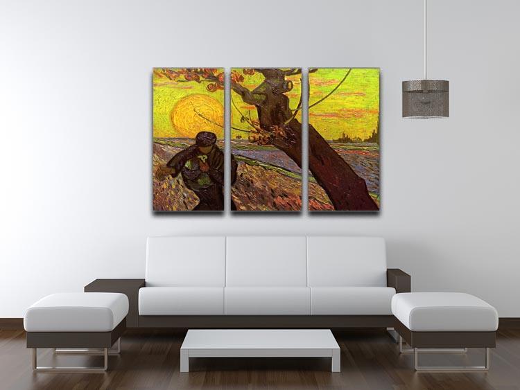 The Sower by Van Gogh 3 Split Panel Canvas Print - Canvas Art Rocks - 4