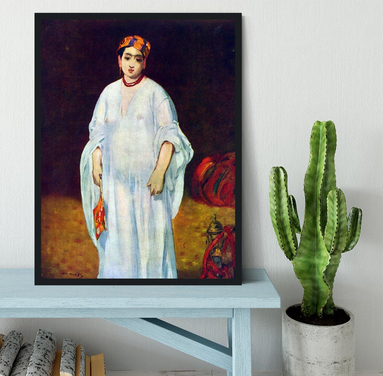 The Sultan by Manet Framed Print - Canvas Art Rocks - 2