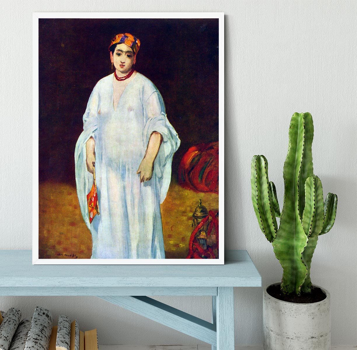The Sultan by Manet Framed Print - Canvas Art Rocks -6