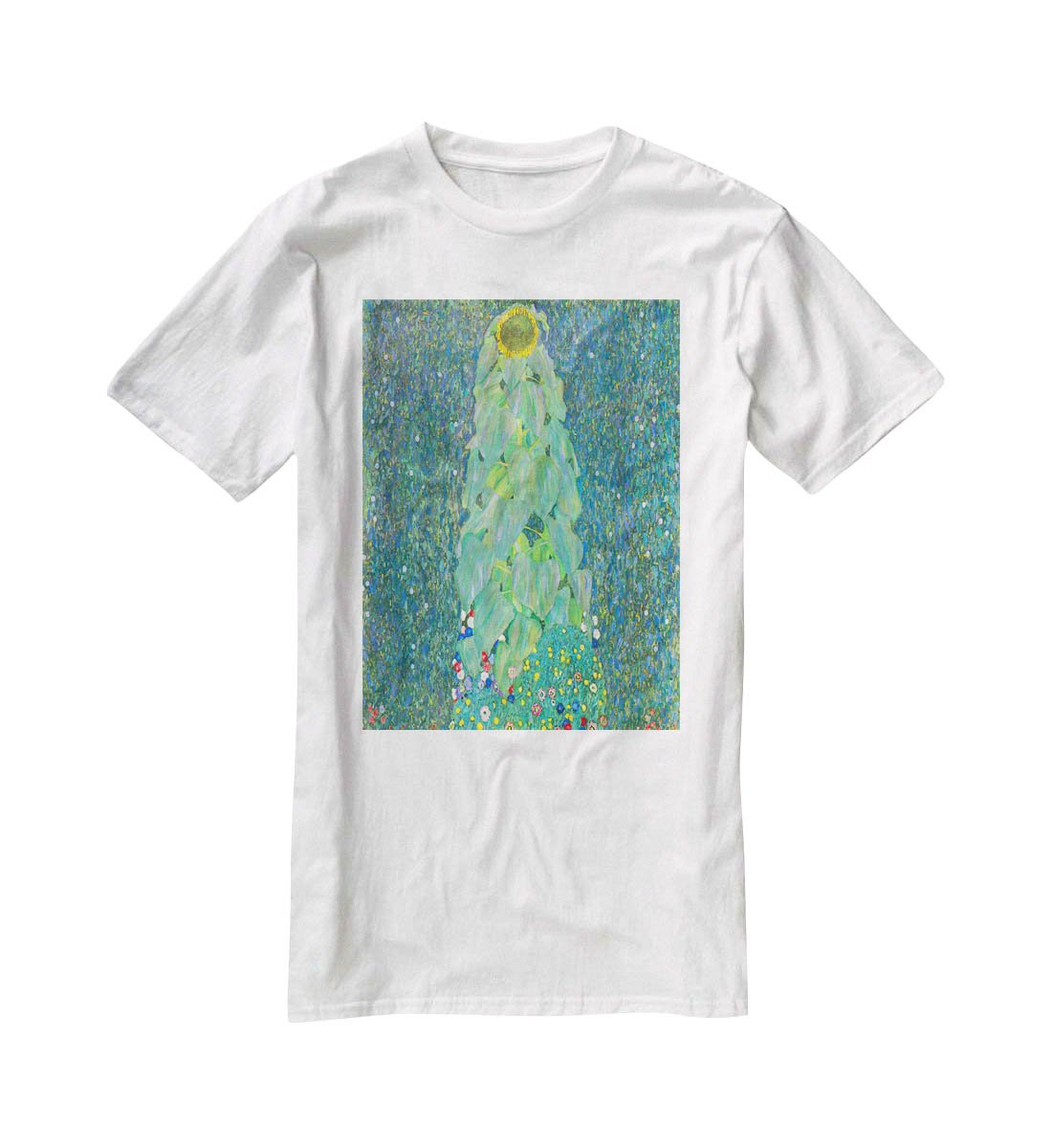 The Sunflower by Klimt T-Shirt - Canvas Art Rocks - 5