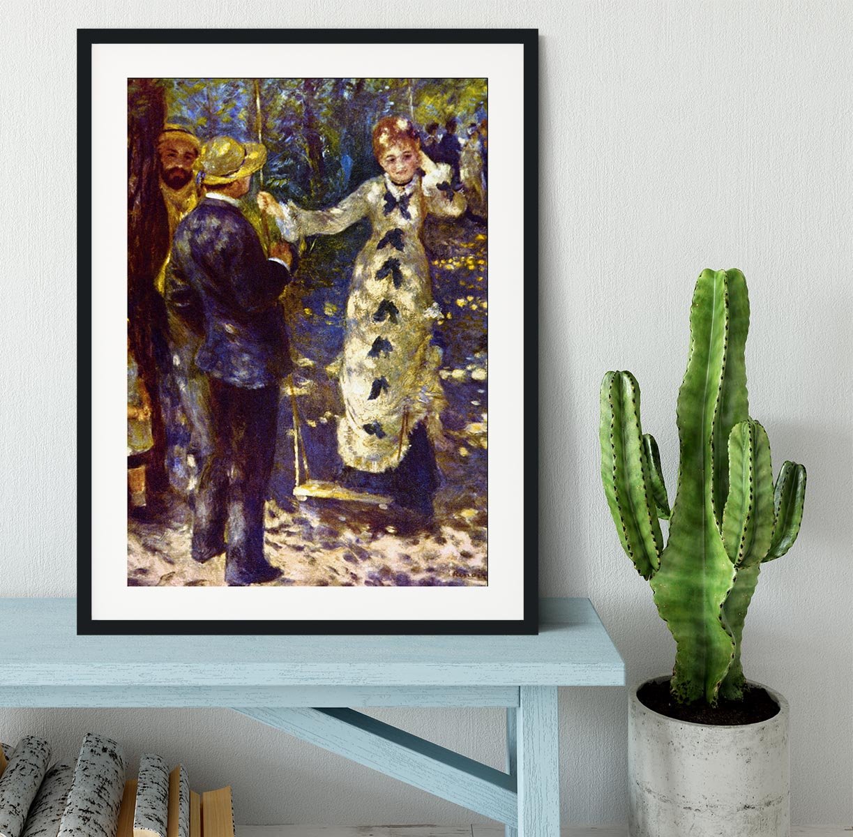 The Swing by Renoir Framed Print - Canvas Art Rocks - 1