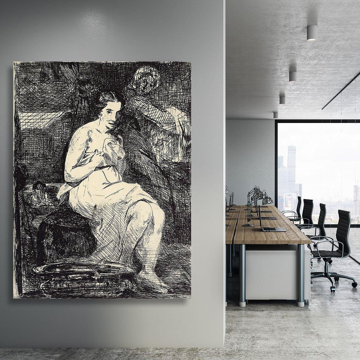 The Toillette by Manet Canvas Print or Poster