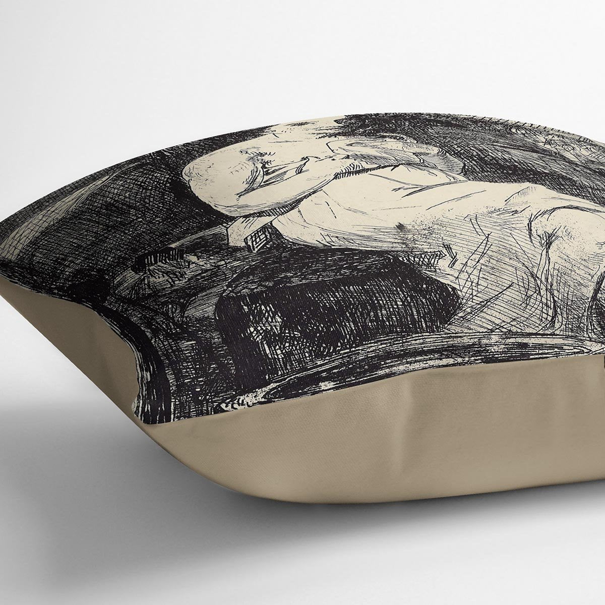 The Toillette by Manet Throw Pillow