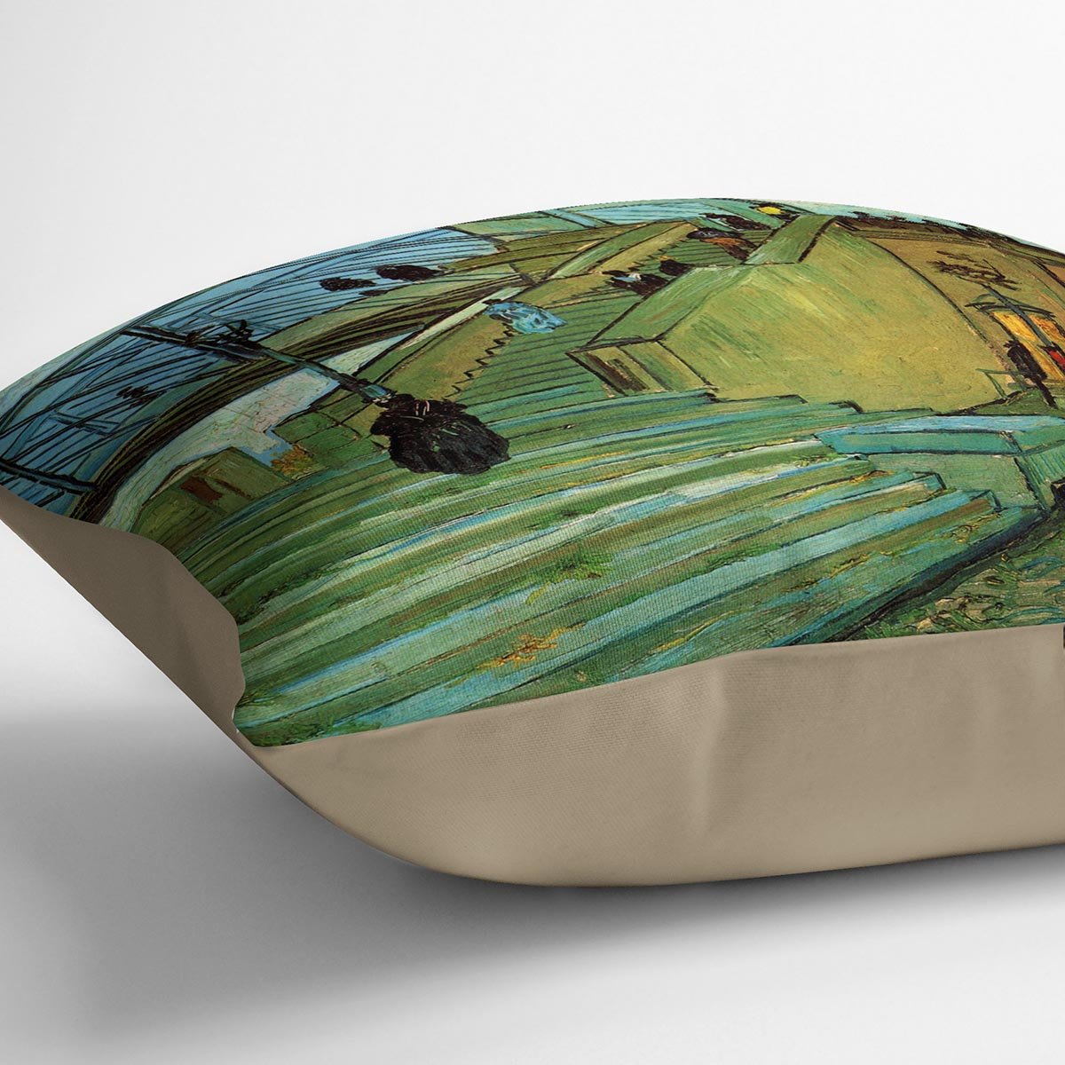 The Trinquetaille Bridge by Van Gogh Throw Pillow
