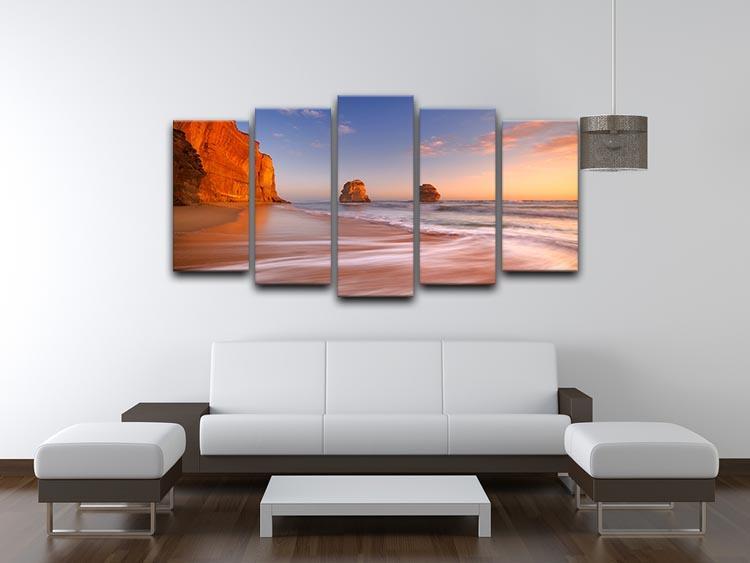 The Twelve Apostles 5 Split Panel Canvas  - Canvas Art Rocks - 3