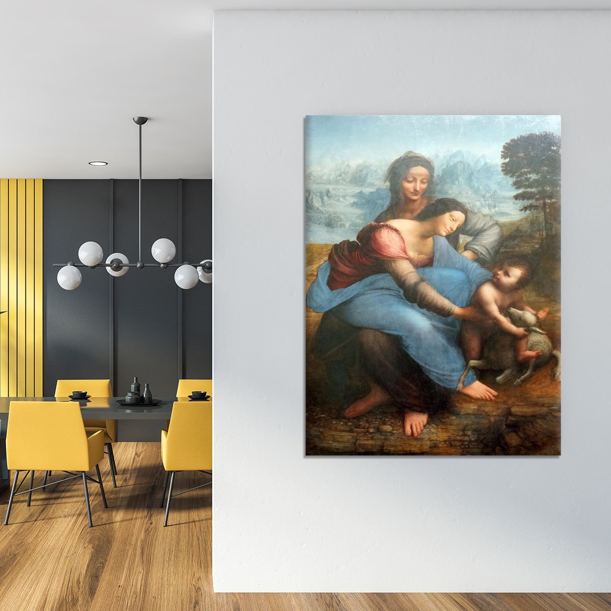 The Virgin and Child with St Anne by Da Vinci Canvas Print or Poster