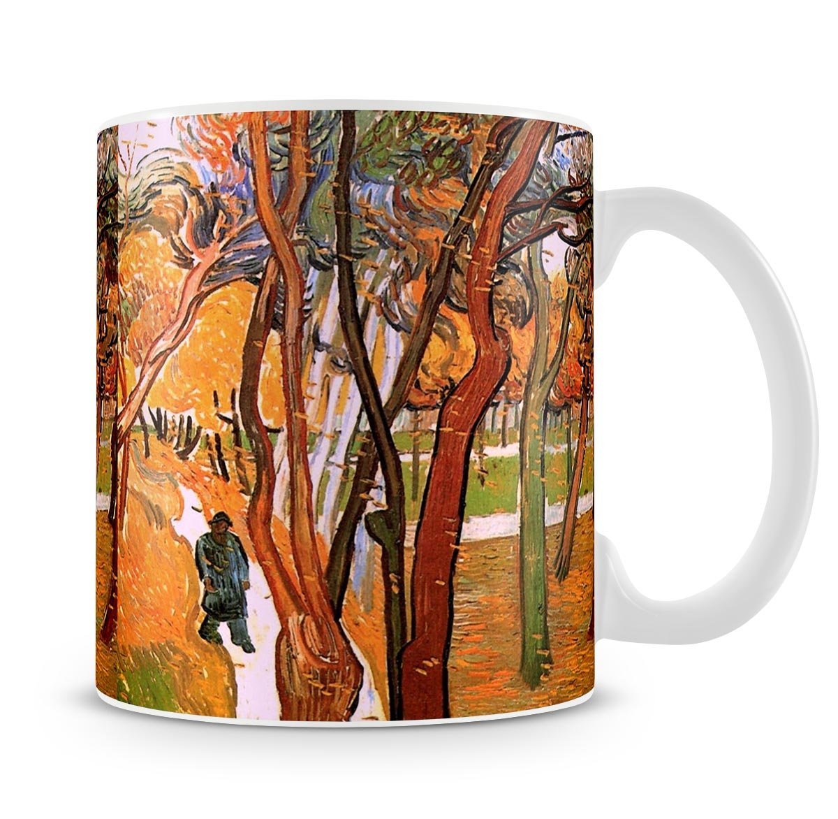 The Walk in Falling Leaves by Van Gogh Mug - Canvas Art Rocks - 4
