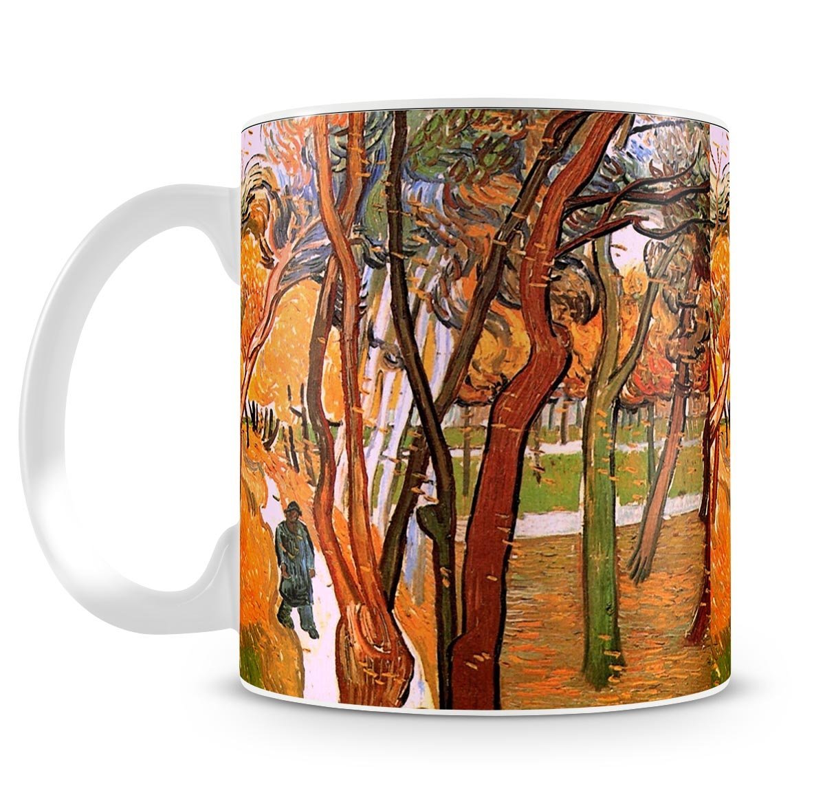 The Walk in Falling Leaves by Van Gogh Mug - Canvas Art Rocks - 4