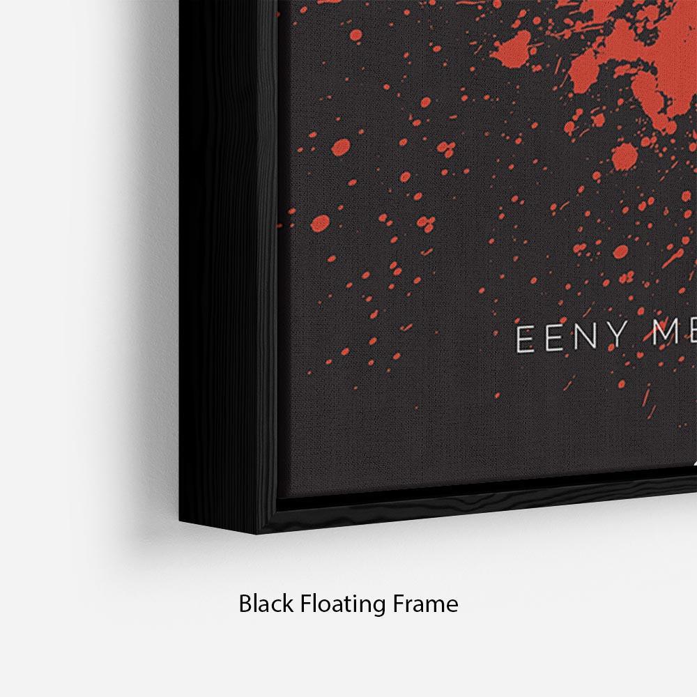 The Walking Dead Eeny Meeny Minimal Movie Floating Frame Canvas - Canvas Art Rocks - 2