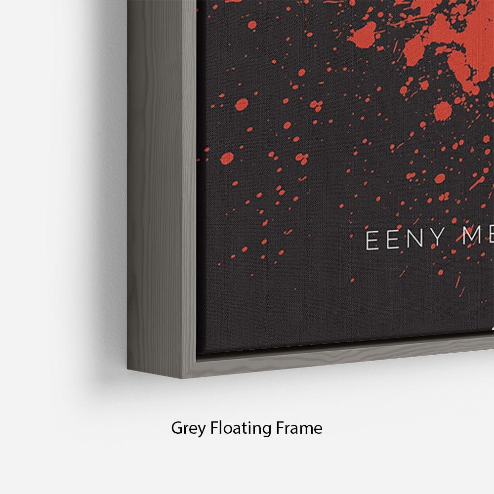 The Walking Dead Eeny Meeny Minimal Movie Floating Frame Canvas - Canvas Art Rocks - 4