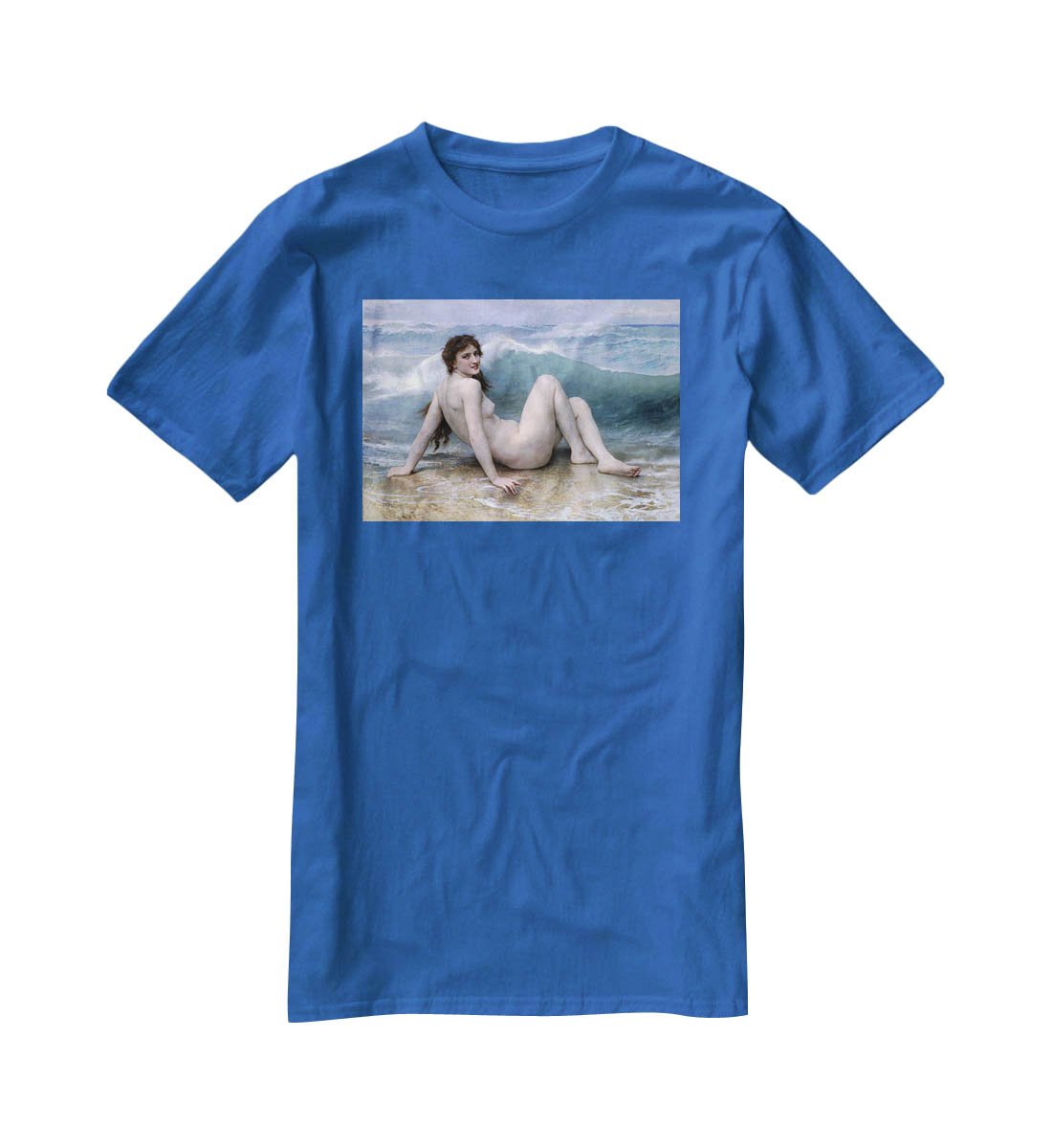 The Wave By Bouguereau T-Shirt - Canvas Art Rocks - 2