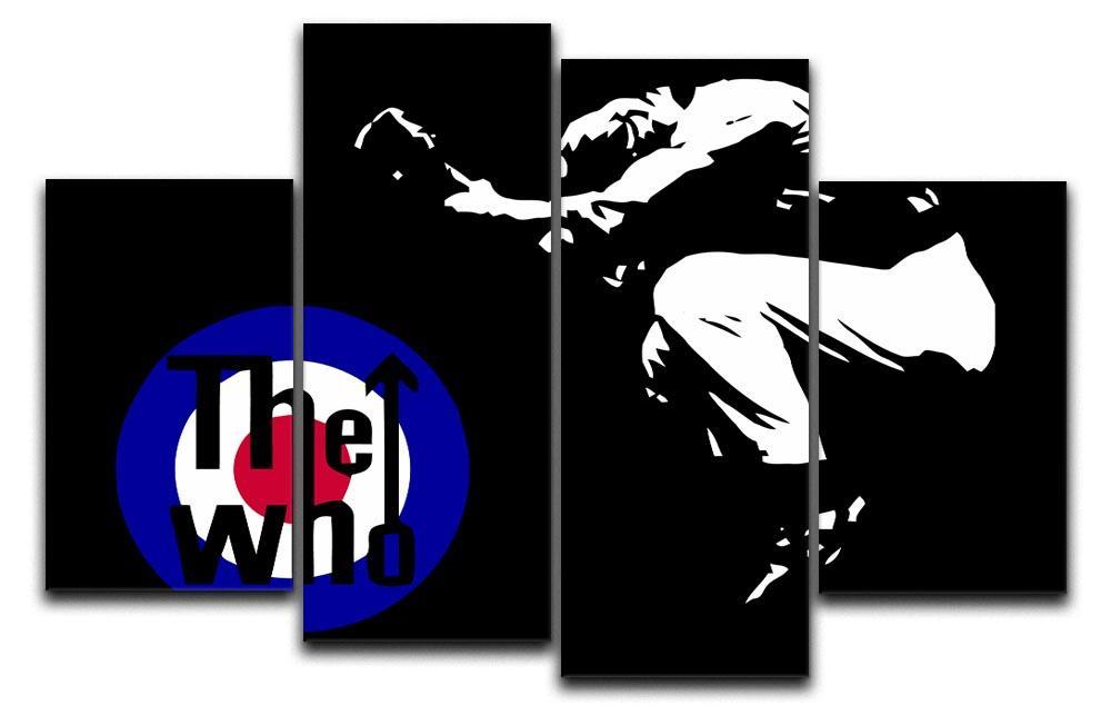 The Who Mod Target 4 Split Panel Canvas  - Canvas Art Rocks - 1