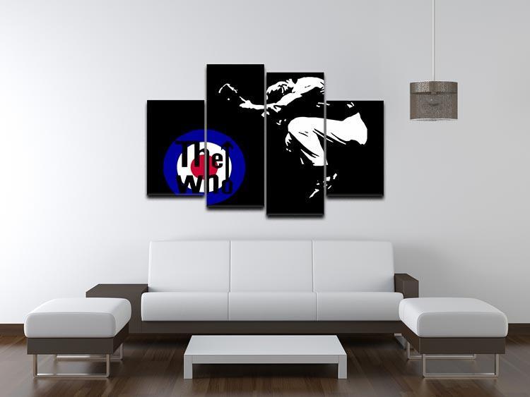 The Who Mod Target 4 Split Panel Canvas - Canvas Art Rocks - 3