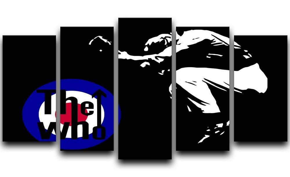 The Who Mod Target 5 Split Panel Canvas  - Canvas Art Rocks - 1