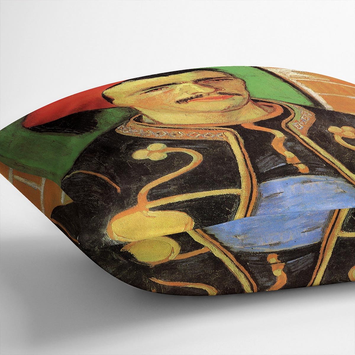 The Zouave Half Length by Van Gogh Throw Pillow