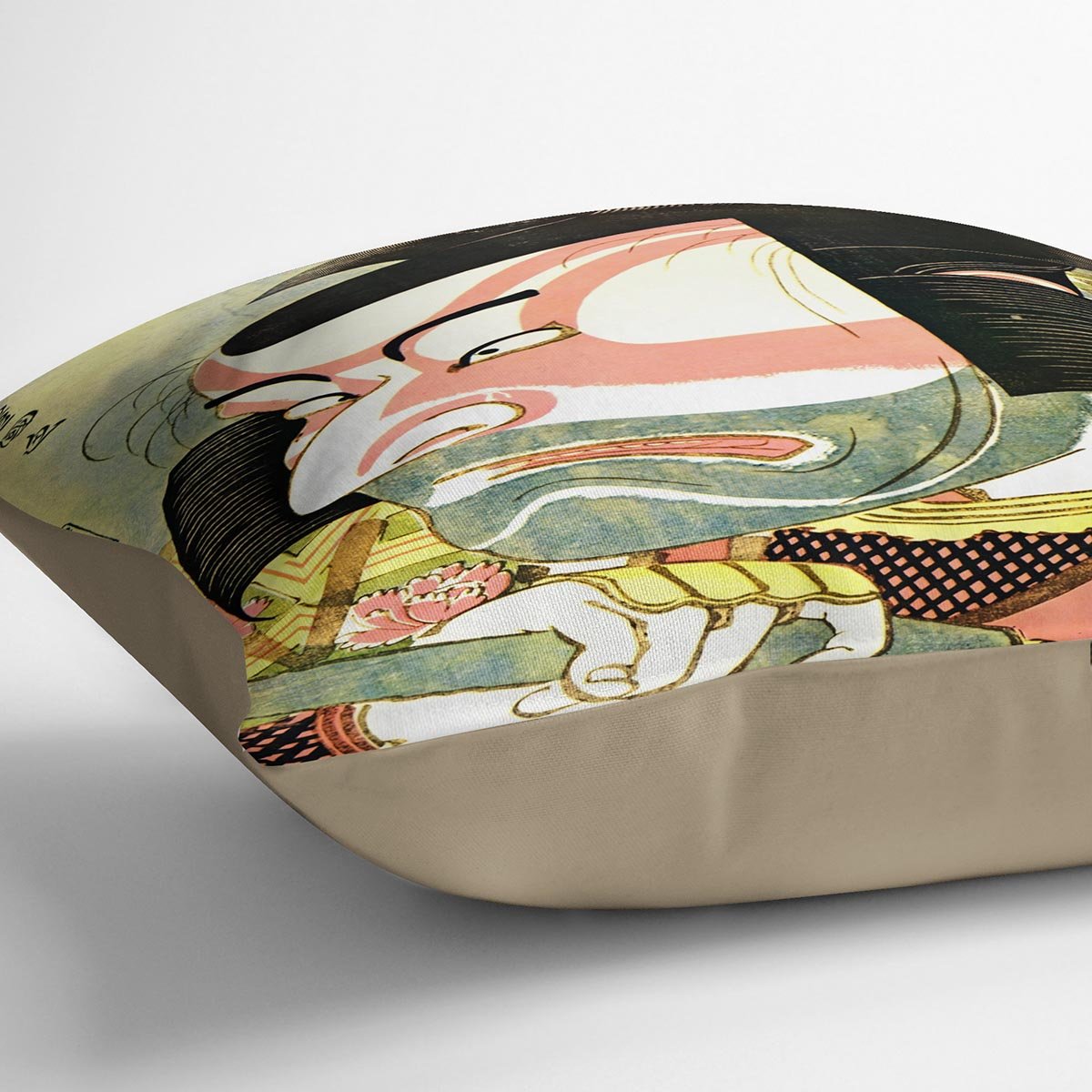The actor Ichikawa Ebizo by Hokusai Throw Pillow
