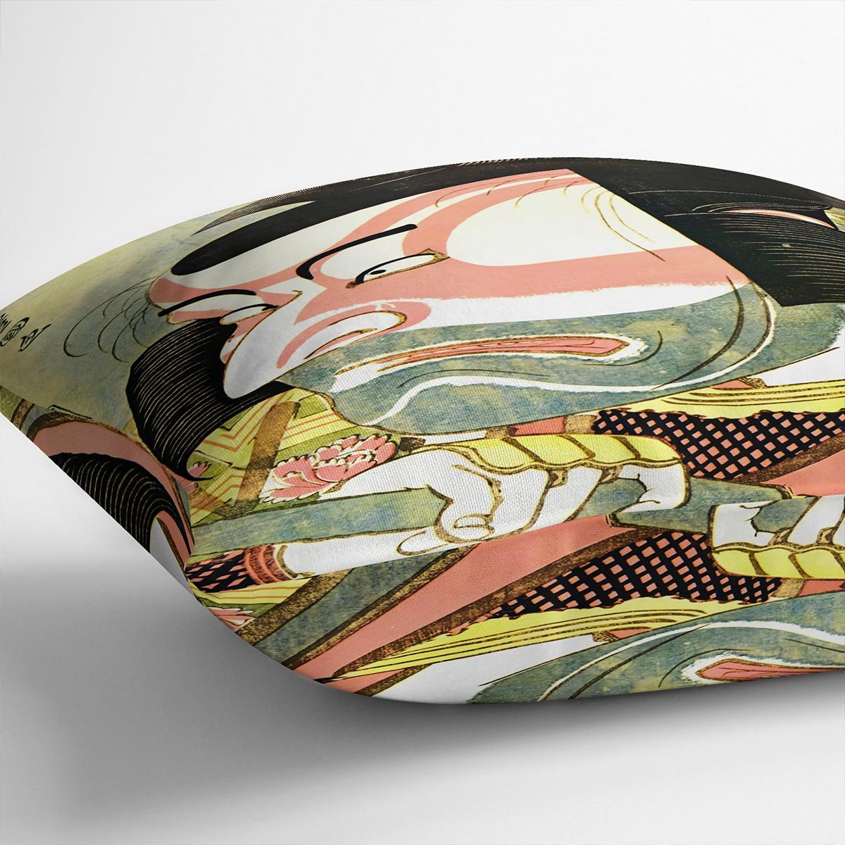 The actor Ichikawa Ebizo by Hokusai Throw Pillow