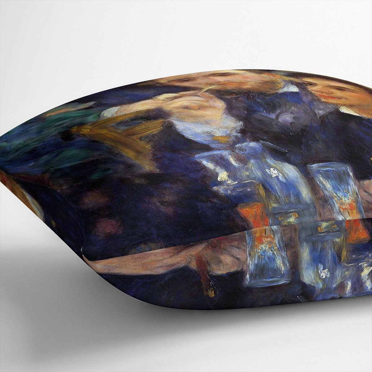 The ball in the Moulin de la Galette detail by Renoir Throw Pillow