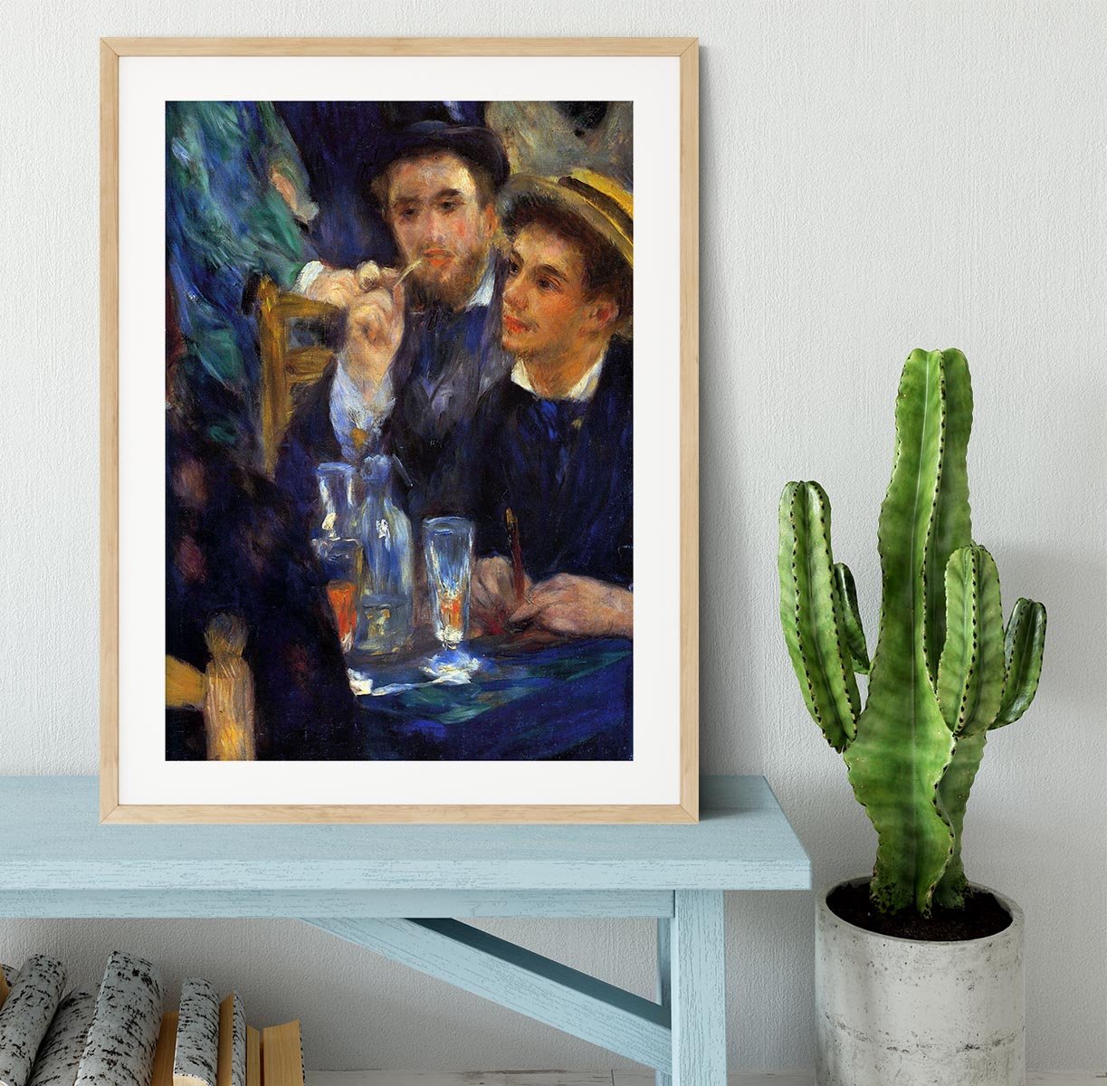 The ball in the Moulin de la Galette detail by Renoir Framed Print - Canvas Art Rocks - 3