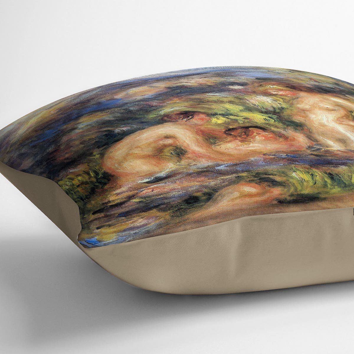 The bathers Detail by Renoir Throw Pillow