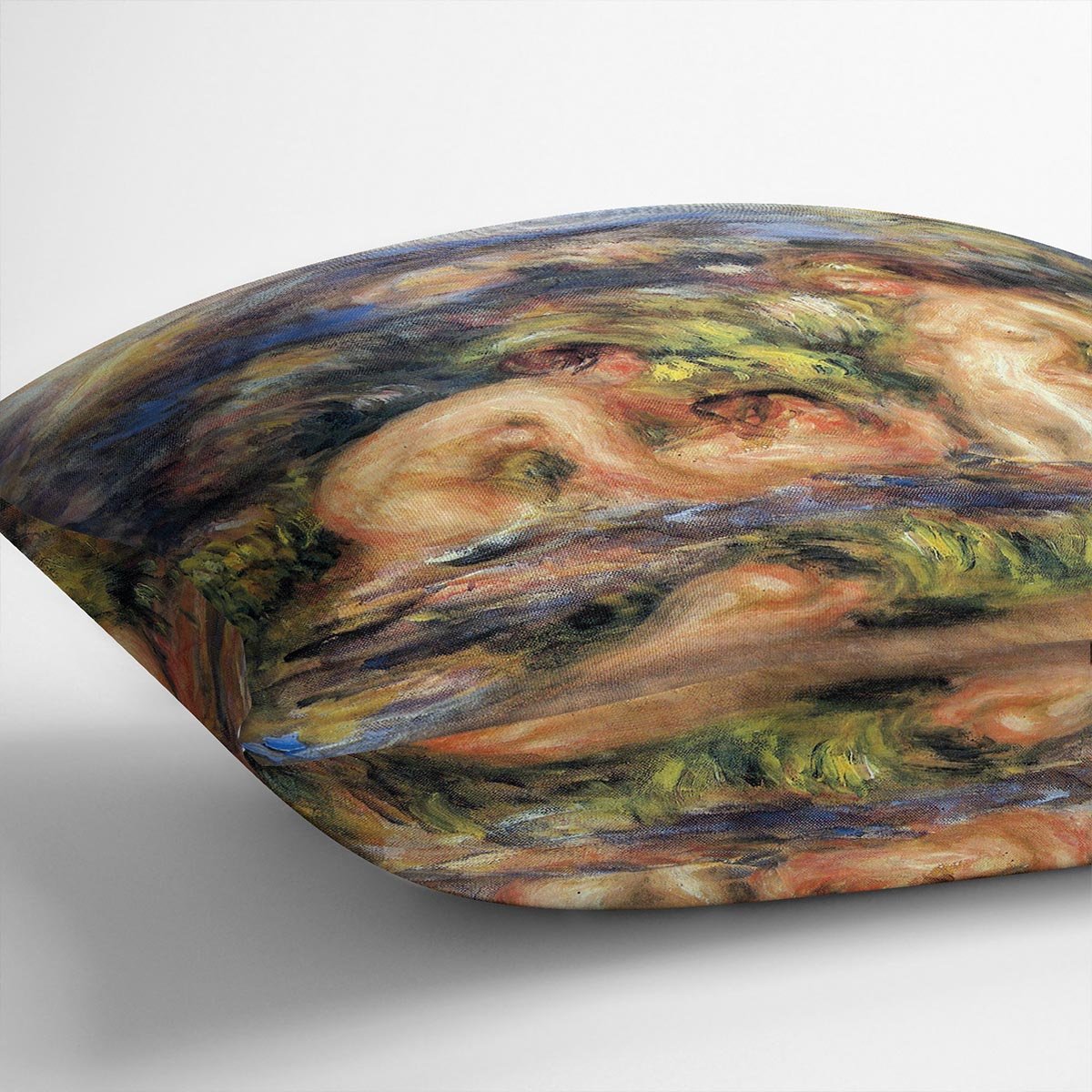 The bathers Detail by Renoir Throw Pillow