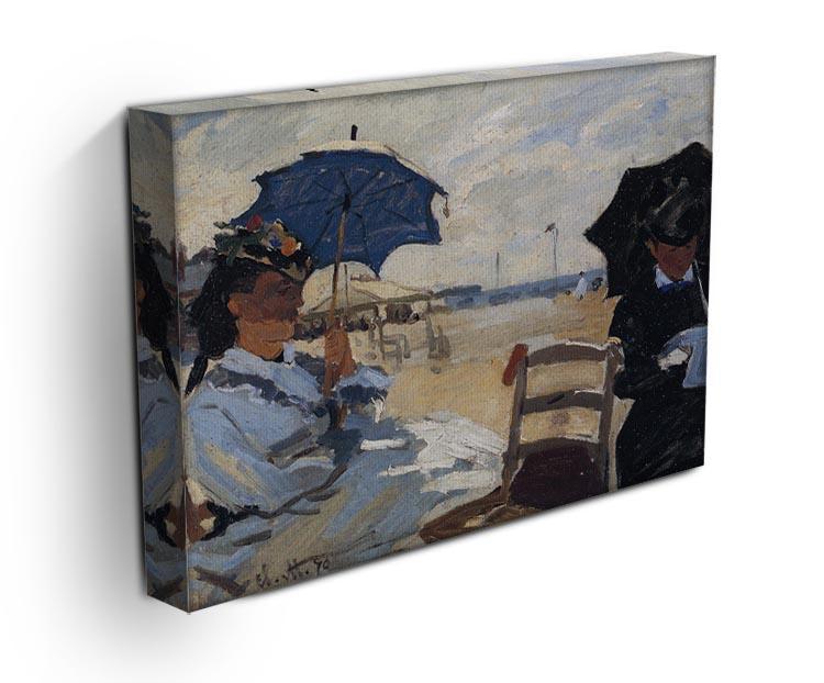 The beach a Trouville by Monet Canvas Print & Poster - Canvas Art Rocks - 3