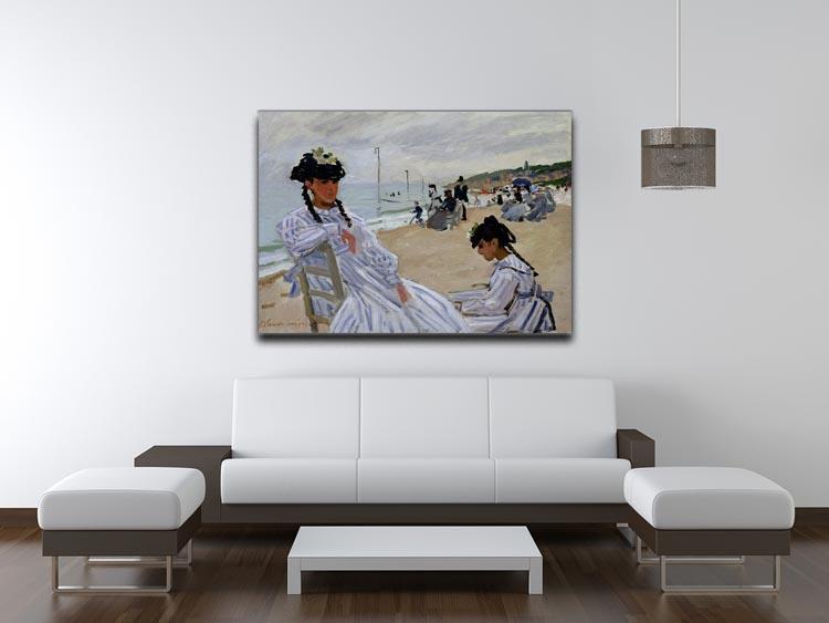 The beach at Trouville by Monet Canvas Print & Poster - Canvas Art Rocks - 4