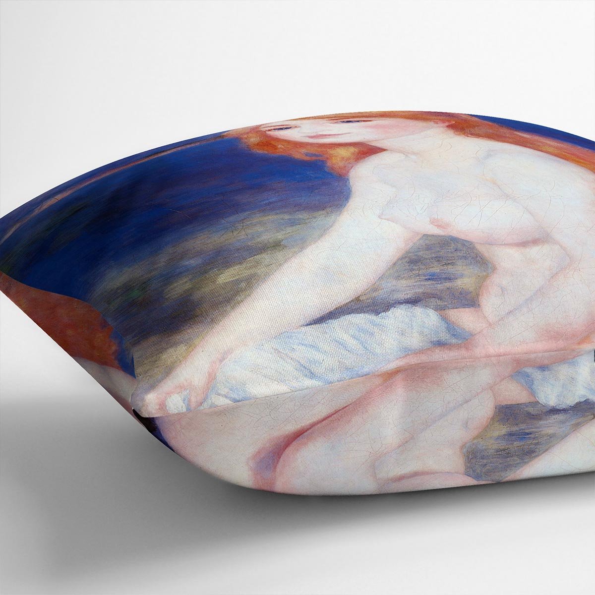 The blond bather 2 by Renoir Throw Pillow