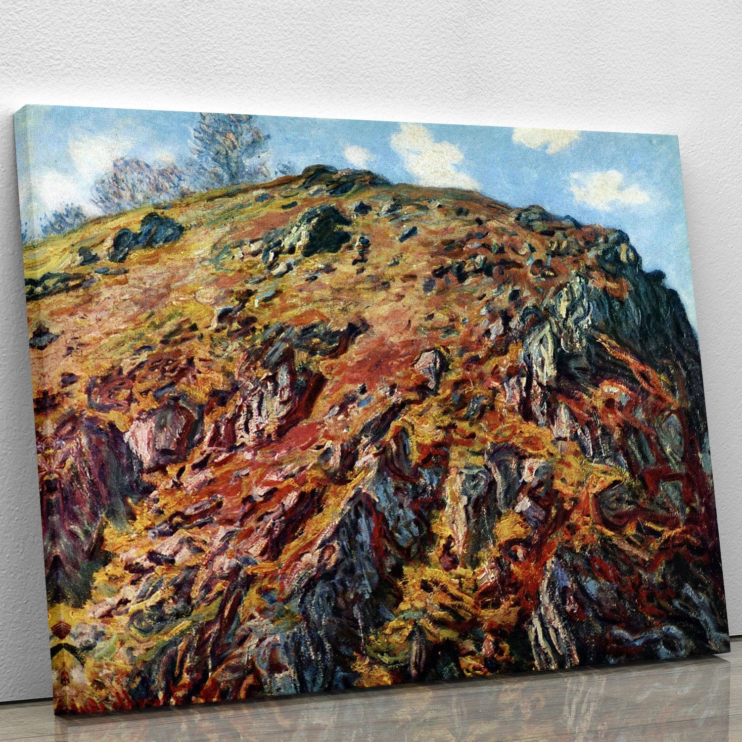 The boulder by Monet Canvas Print or Poster