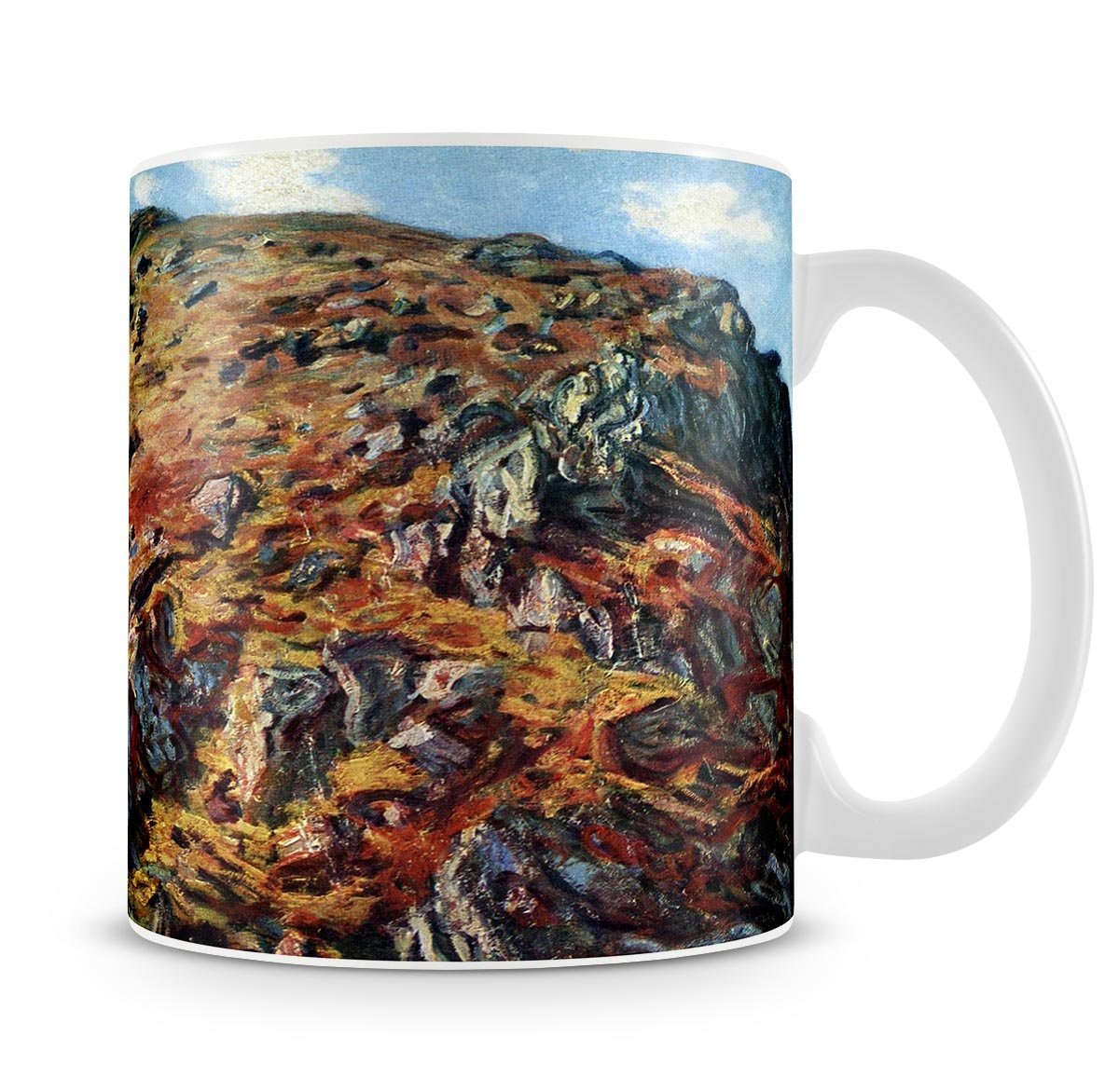 The boulder by Monet Mug - Canvas Art Rocks - 4