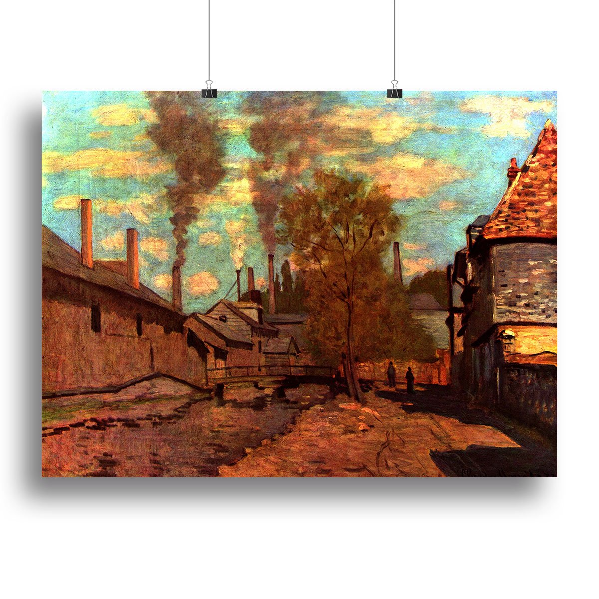 The brook of Robec by Monet Canvas Print or Poster