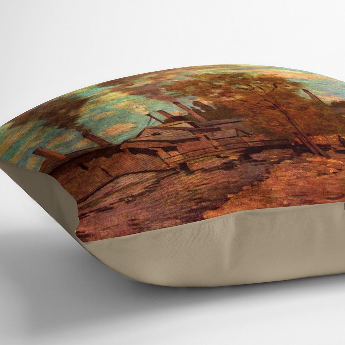 The brook of Robec by Monet Throw Pillow