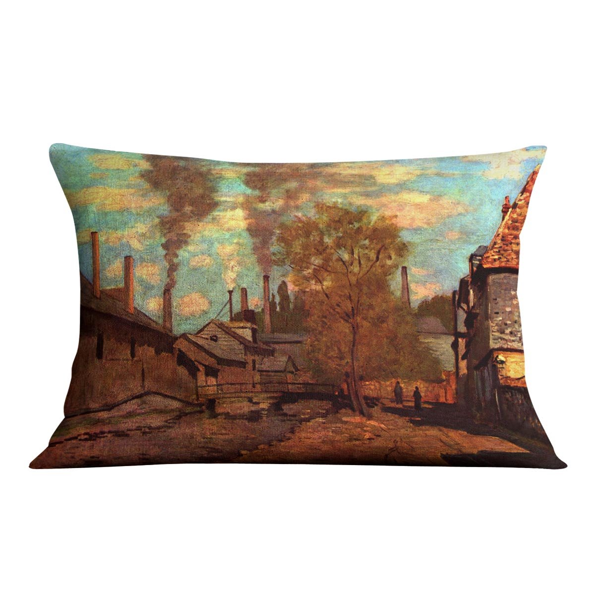 The brook of Robec by Monet Throw Pillow
