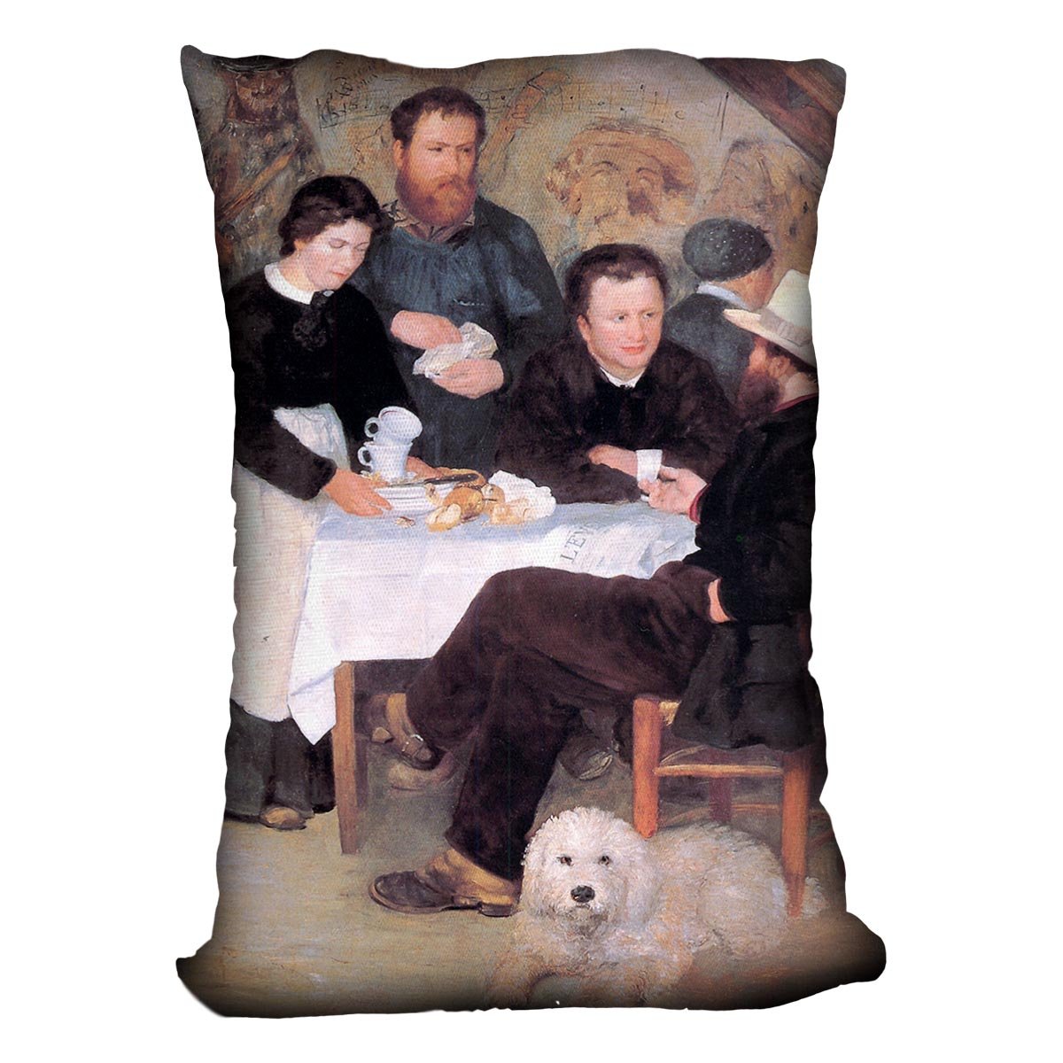 The cabaret of Mm Antony by Renoir Throw Pillow