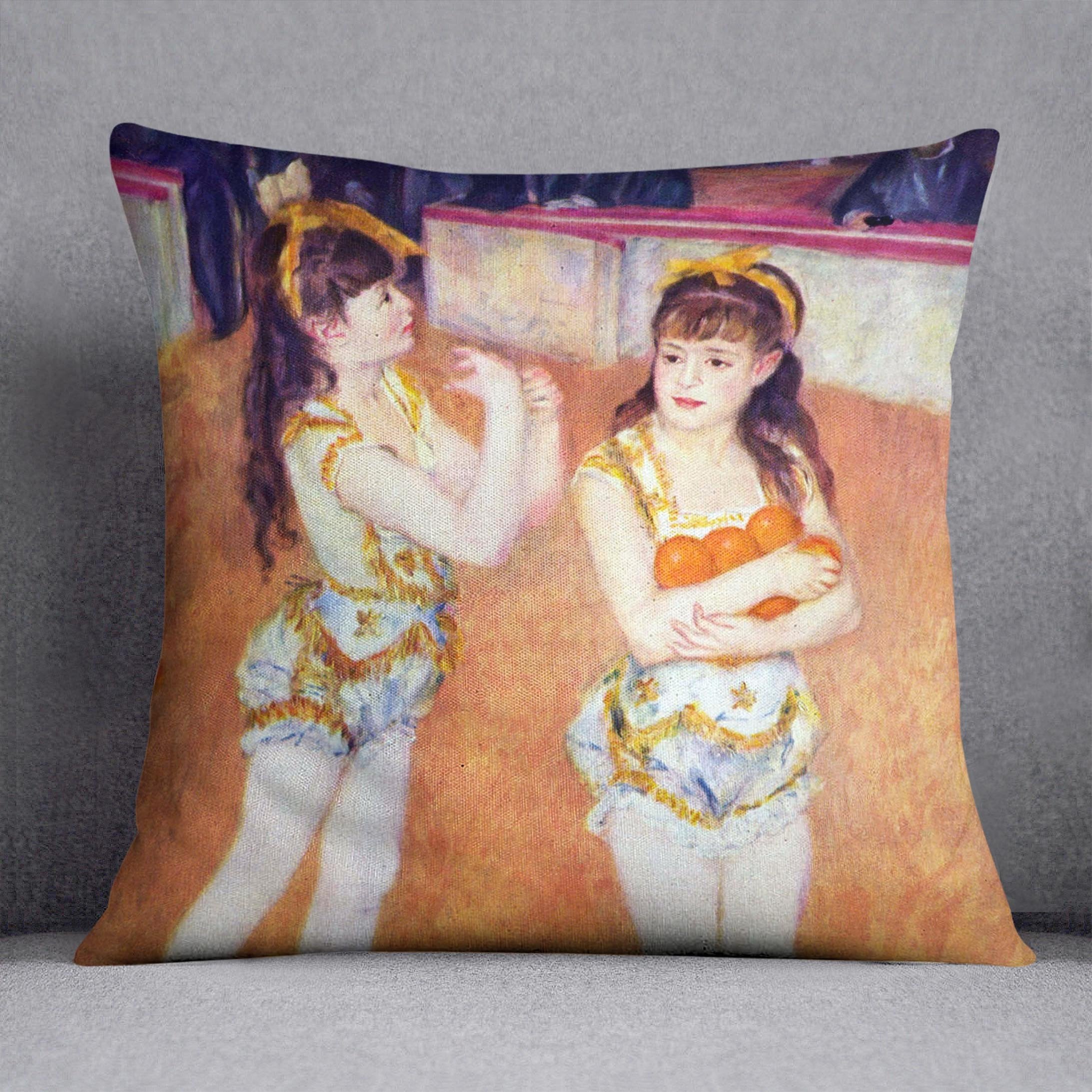 The circus Fernando by Renoir Throw Pillow