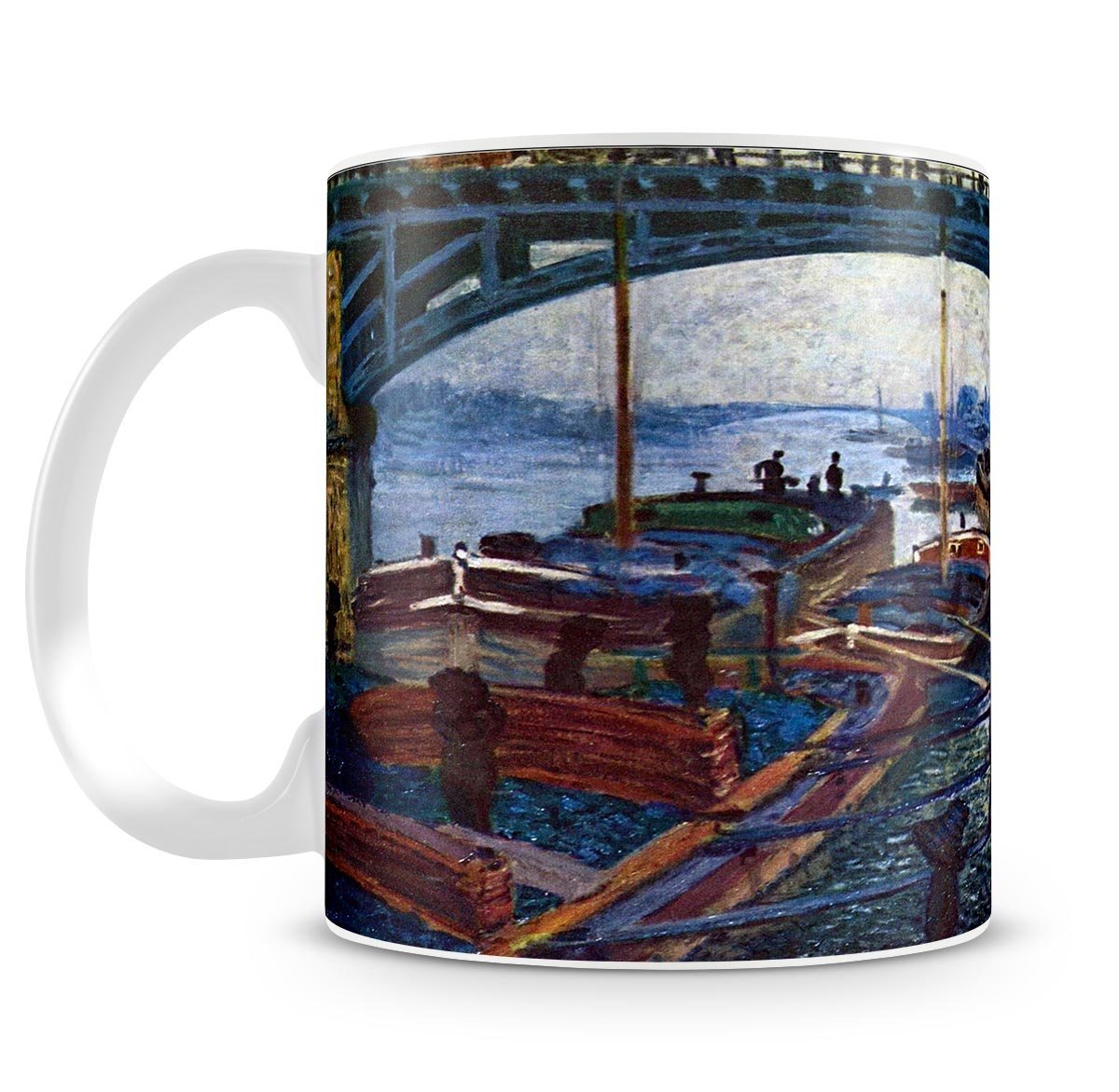 The coal carrier by Monet Mug - Canvas Art Rocks - 4