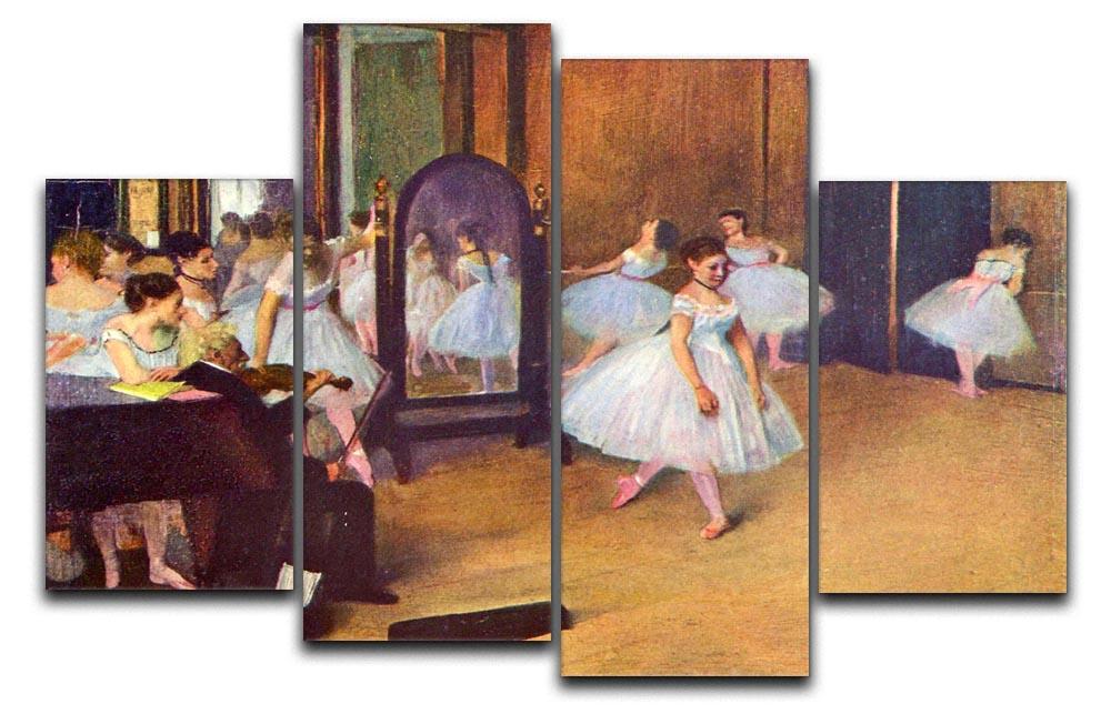 The dance hall by Degas 4 Split Panel Canvas - Canvas Art Rocks - 1