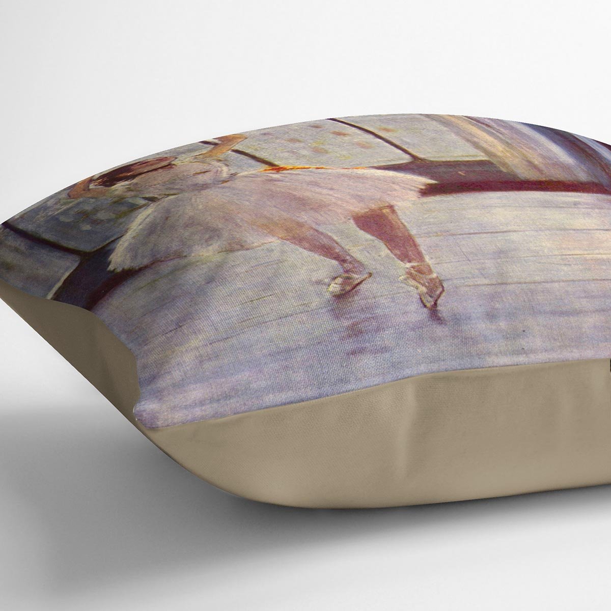 The dancer at the photographer by Degas Cushion